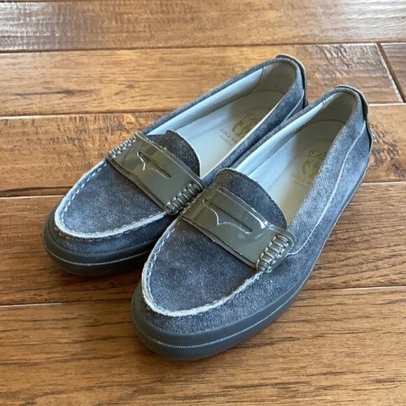 Cole haan pinch weekender LX penny loafer sneakers gray suede size 6 - Picture 2 of 8